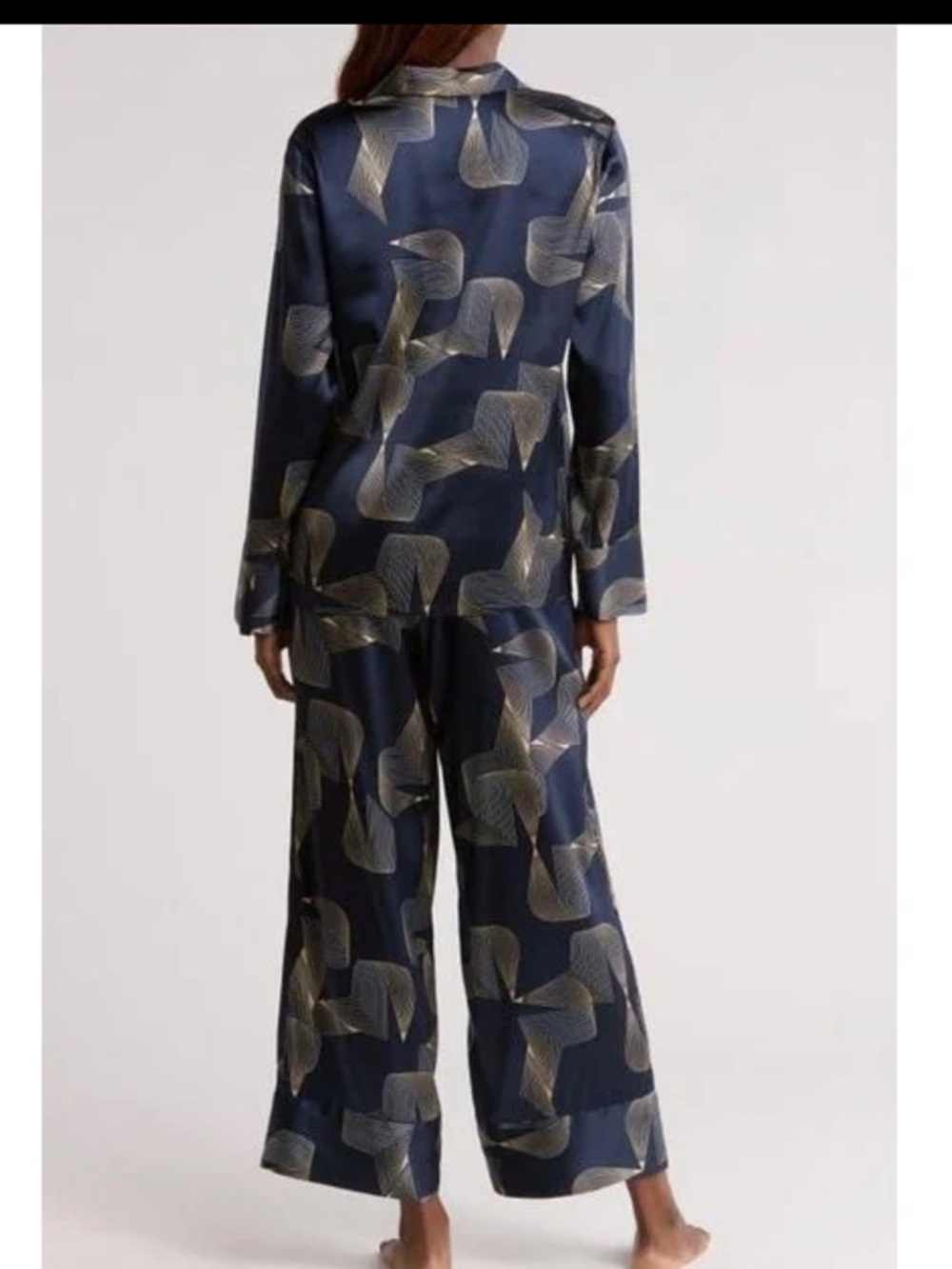 Nordstrom Tailored Stretch Silk Pajamas - Picture 2 of 9